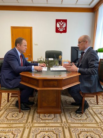 Игорь Комаров встретился с главой Удмуртской Республики  Александром Бречаловым