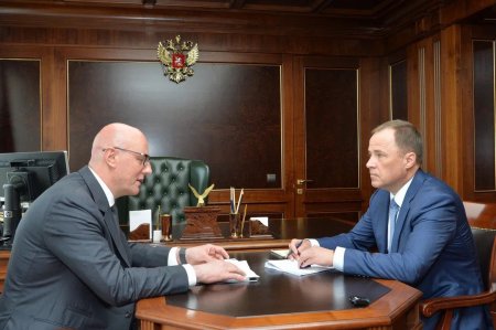 Дмитрий Чернышенко и Игорь Комаров обсудили реализацию приоритетных проектов регионов ПФО
